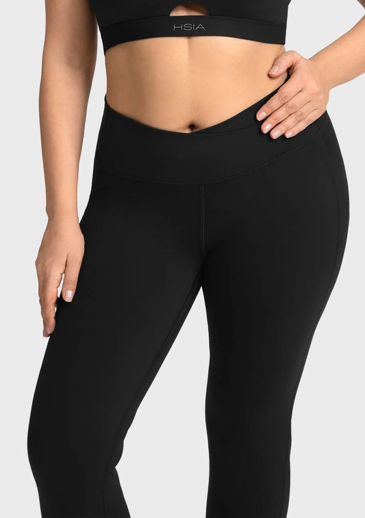 Aura High-Waisted Crossover Cooling Yoga Pants