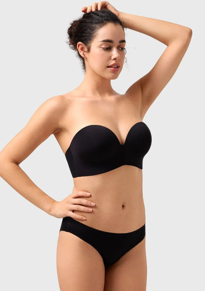 Seamless Wireless Push-Up Strapless Bra