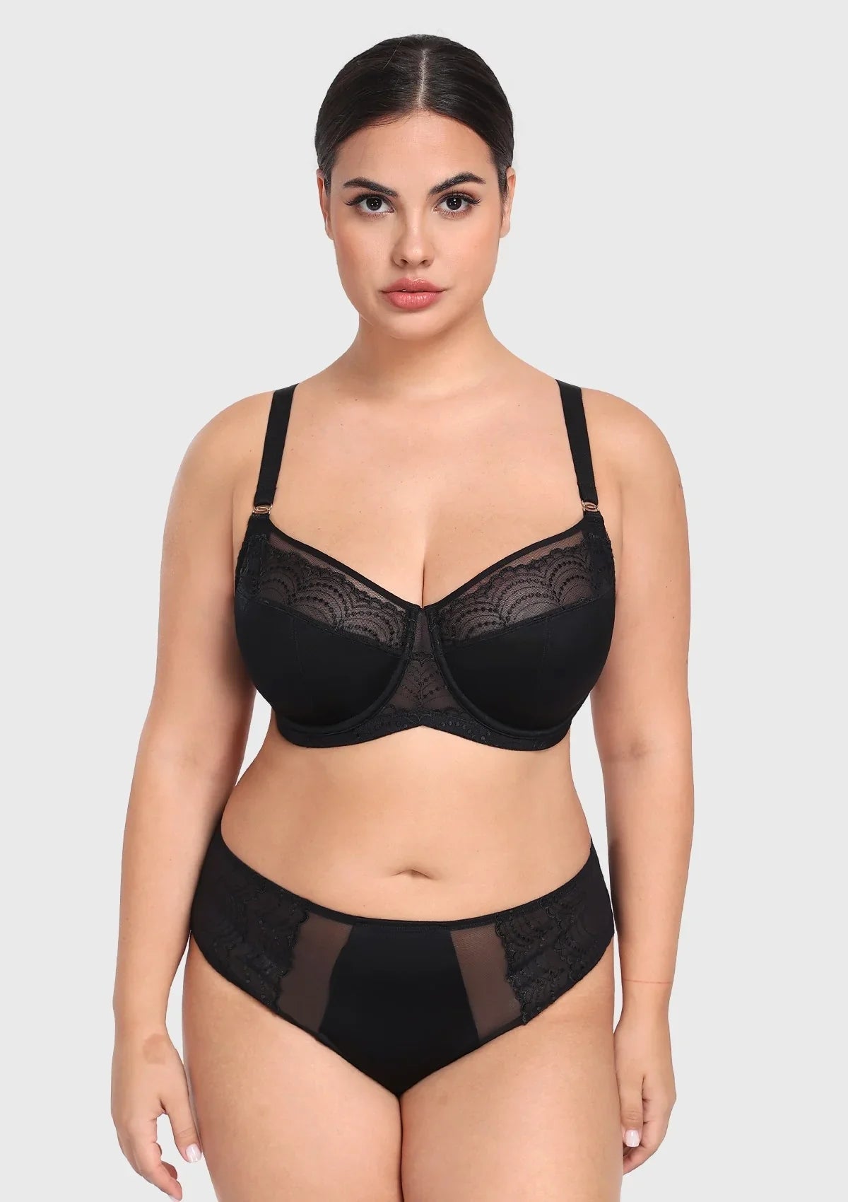 Soie French Embroidered Lace Balconette Bra