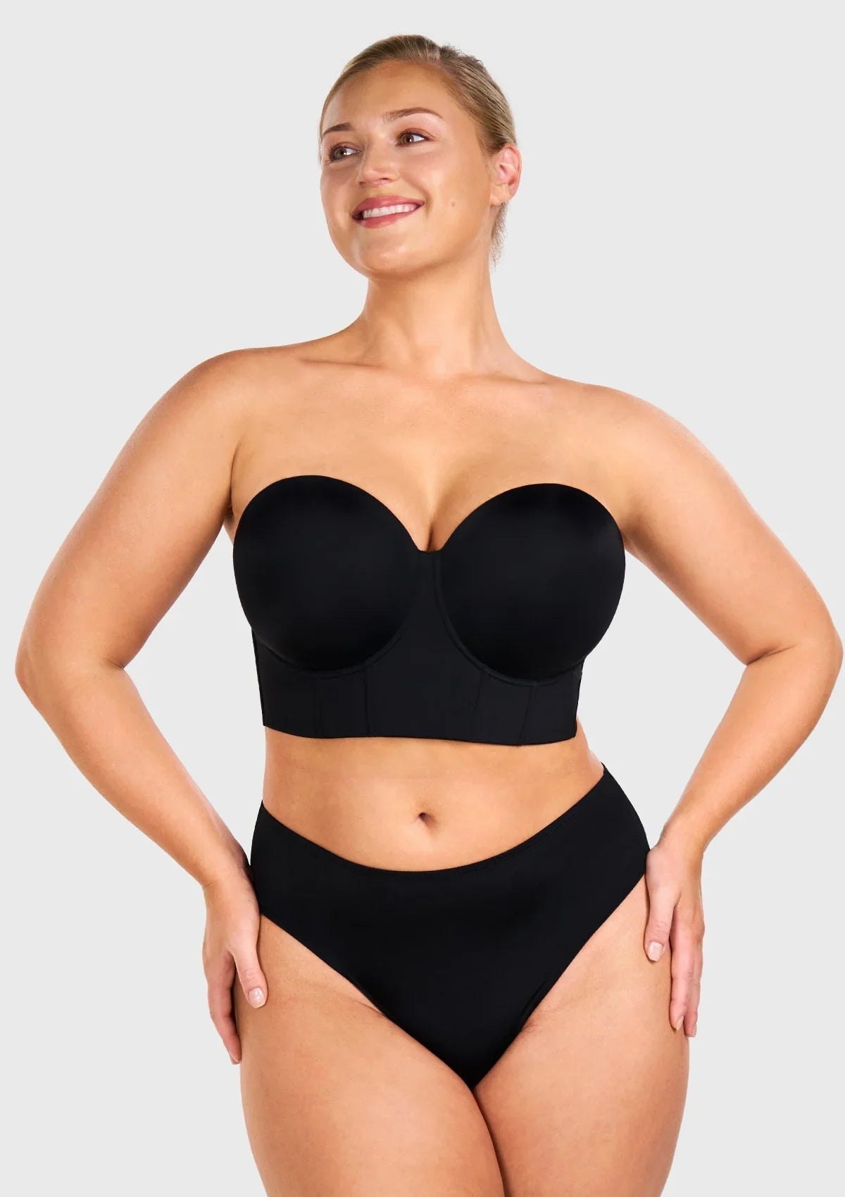 Seamless Cooling Longline Strapless Bra