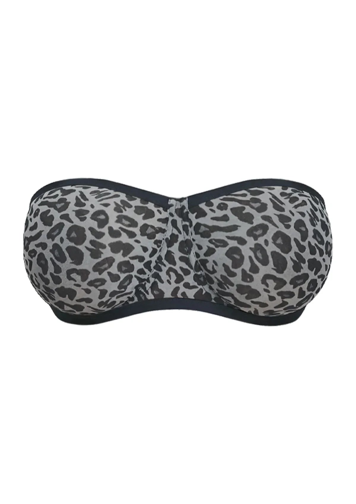 Leopard Unlined Strapless Minimizer Bra
