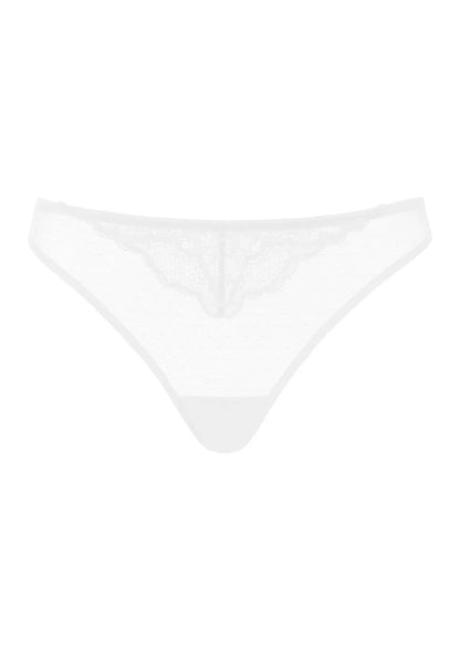 Enchante Floral Lace Sheer Mesh Back Thong Undewear