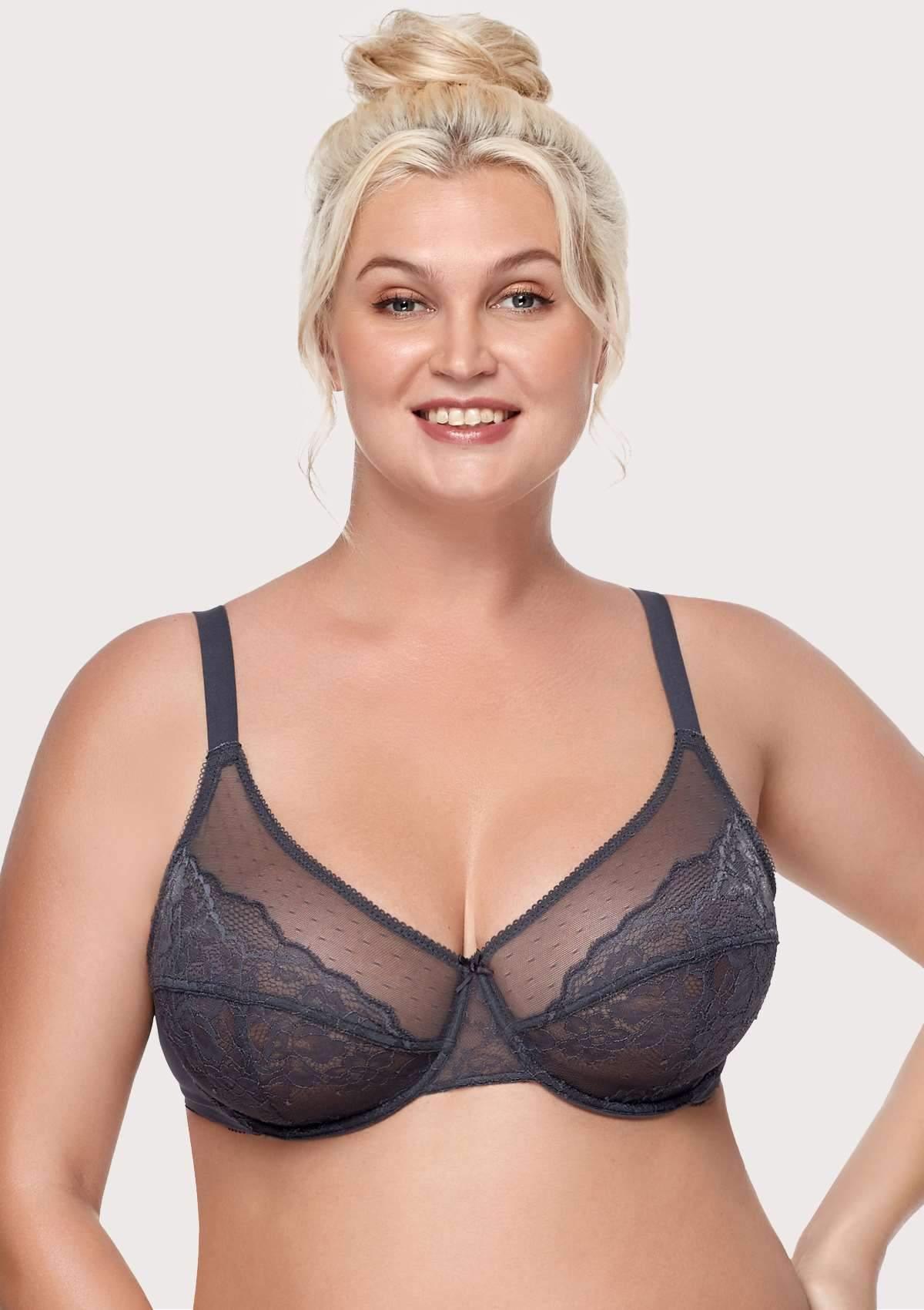 Enchante Lace Unlined Full Coverage Underwire Bra
