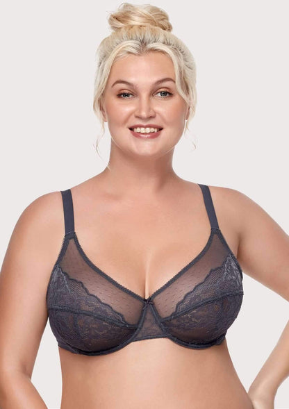 Enchante Unlined Non-padded Lace Underwire Bra