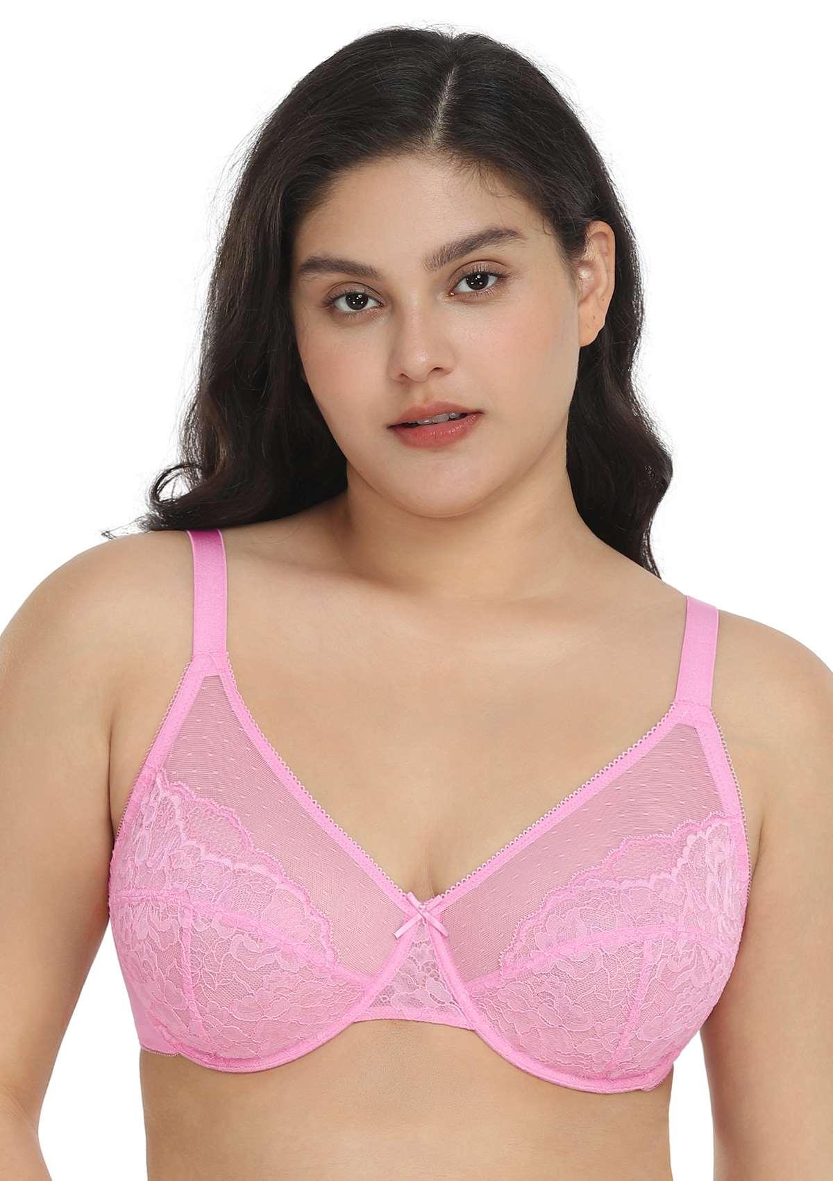 Enchante Lace Unlined Full Coverage Underwire Bra