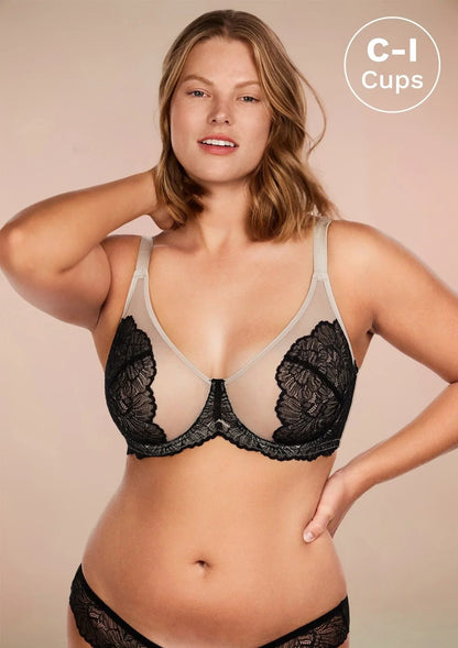 HSIA Blossom Unlined Lace Underwire Bra