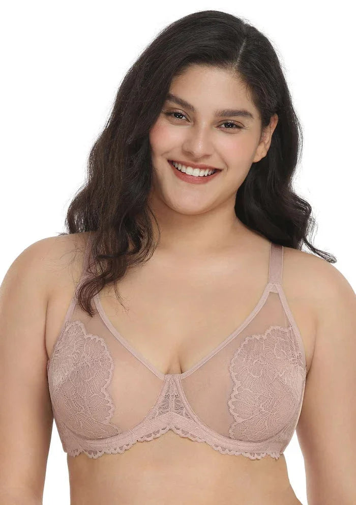 HSIA Blossom Unlined Lace Underwire Bra