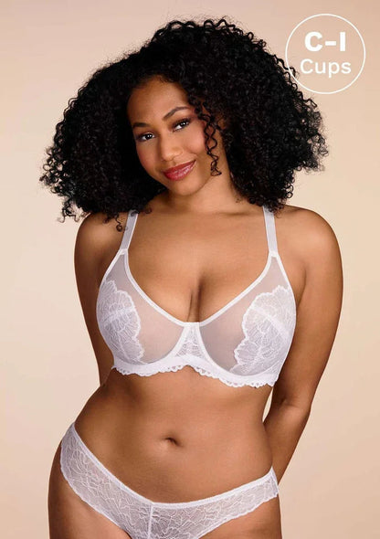 HSIA Blossom Unlined Lace Underwire Bra