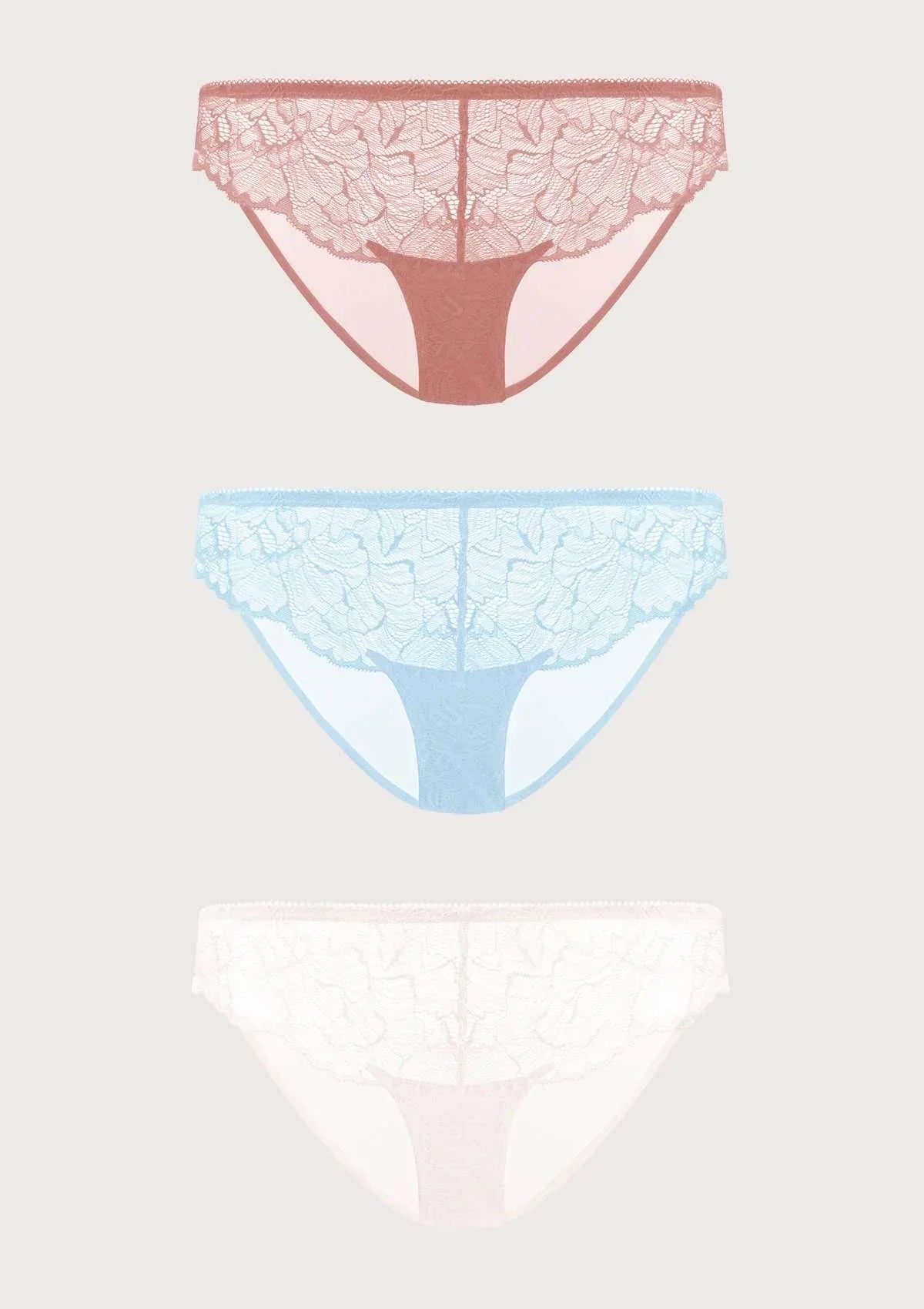 HSIA Blossom Lace Bikini Underwears 3 Pack