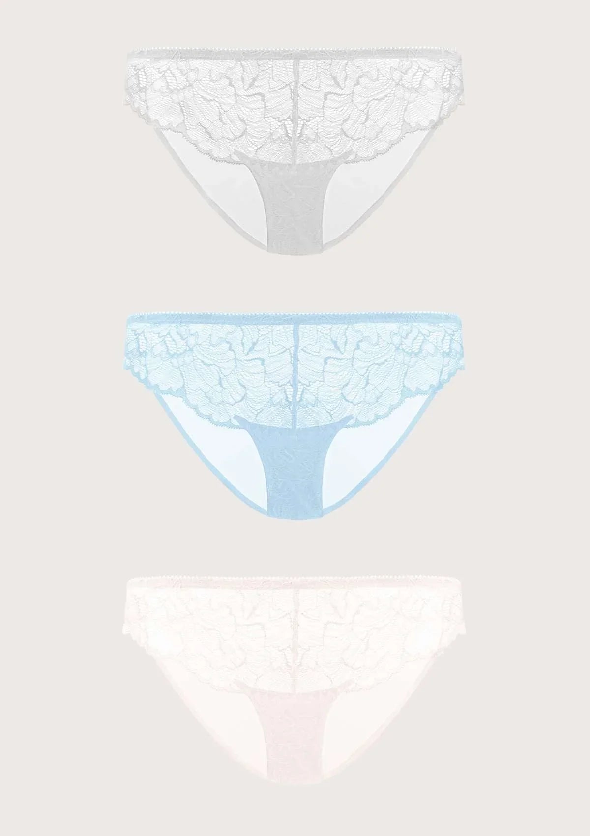 HSIA Blossom Lace Bikini Underwears 3 Pack