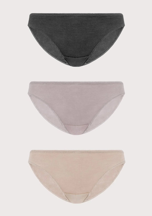 HSIA Comfort Cotton Bikini Panties 3 Pack