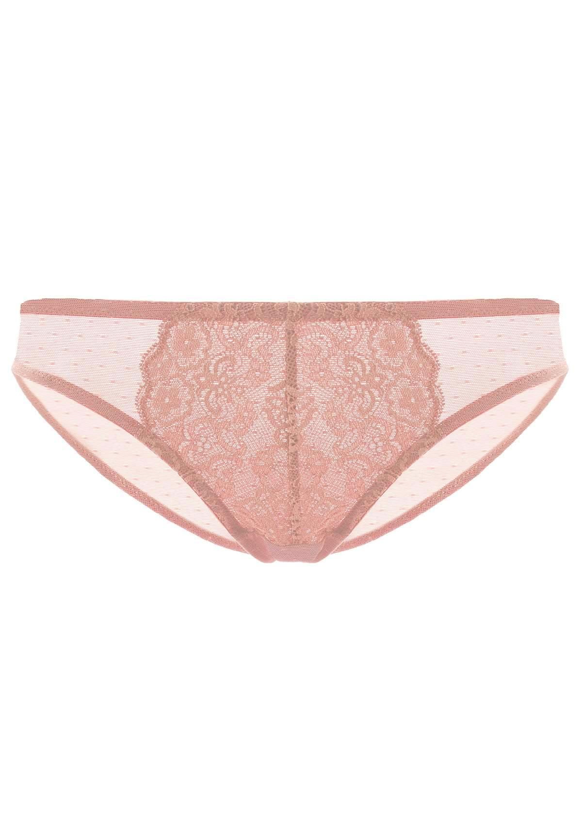 Nymphaea Front Floral Lace Bikini Underwear