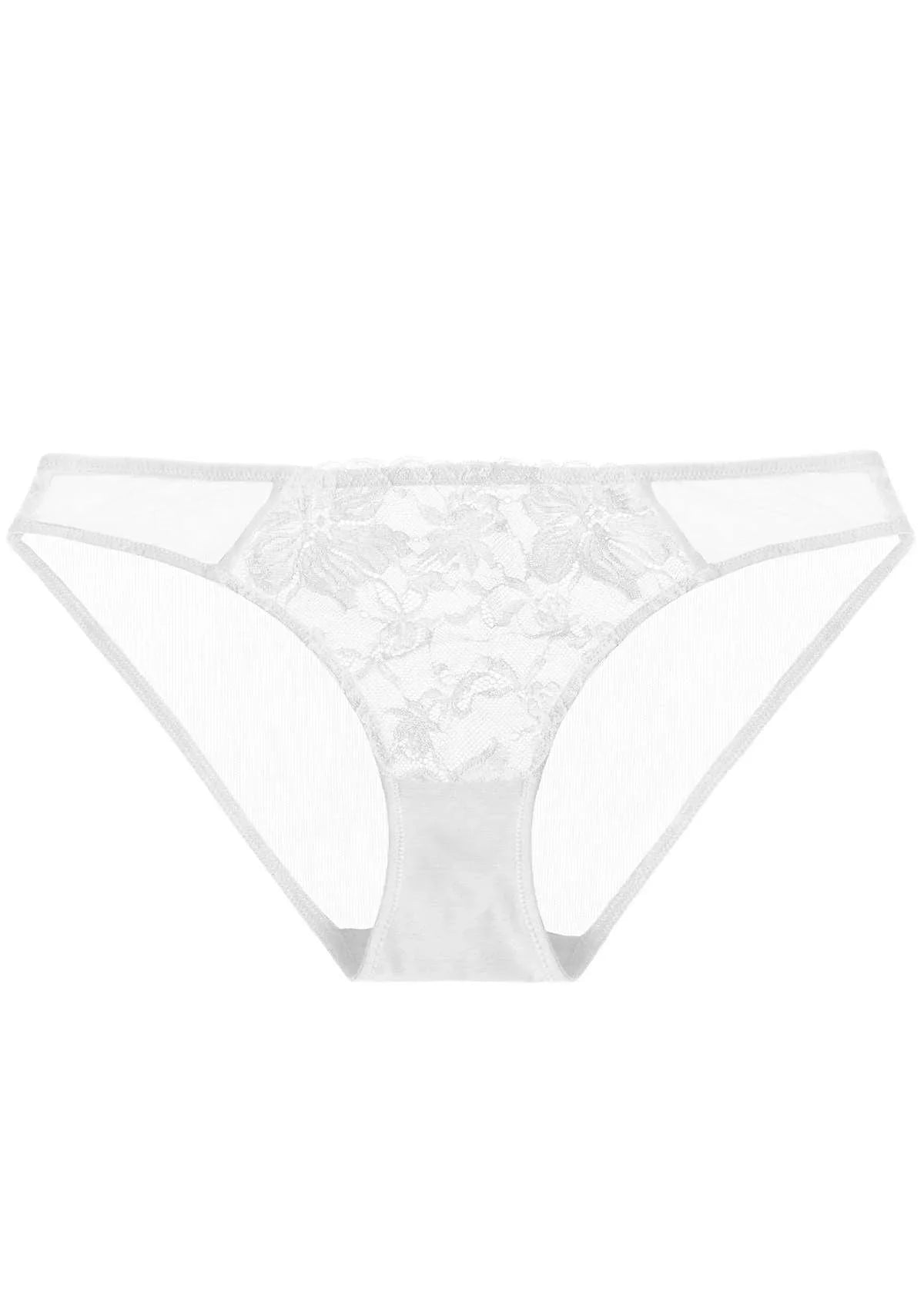 HSIA Breathable Sexy Lace White Bikini Underwear