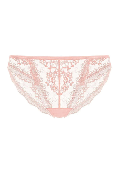HSIA Floral Bridal Lace Back Pink Bikini Underwear