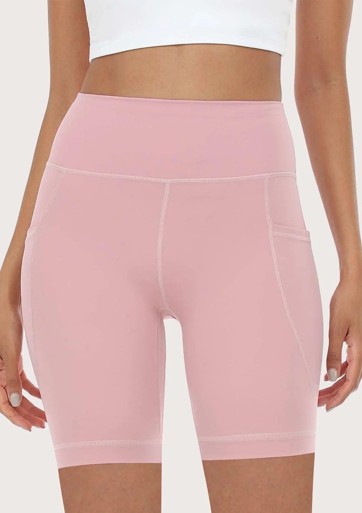 LEAPX Fluent High-Waist Sports Bike Shorts