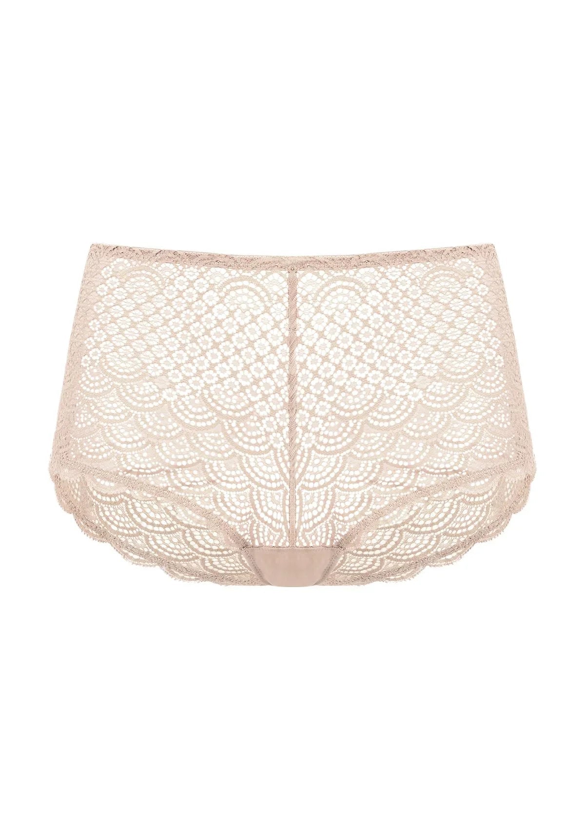 Mermaid Scales High Waist Lace Boyshort Panty