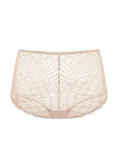 Mermaid Scales High Waist Lace Boyshort Panty