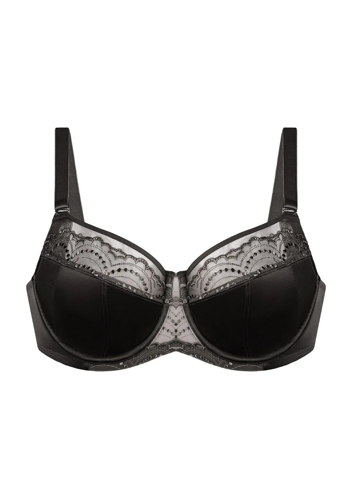 Soie French Embroidered Lace Balconette Bra