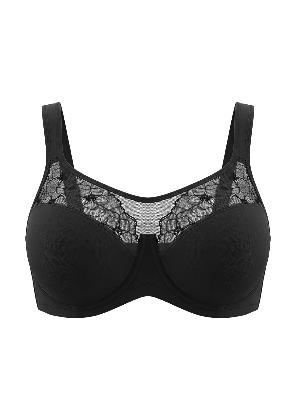 Dahlia Embroidered Lace Full Coverage Unlined Bra