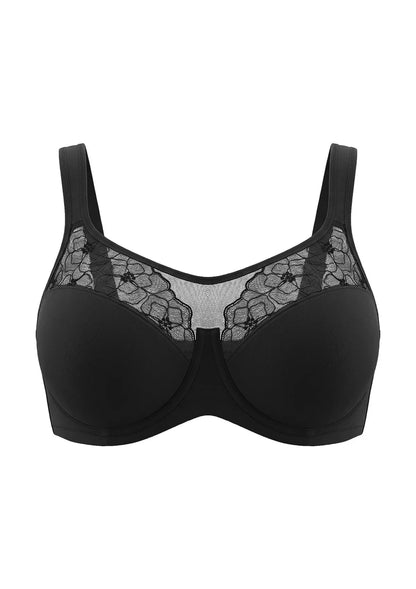 Dahlia Embroidered Lace Full Coverage Unlined Bra