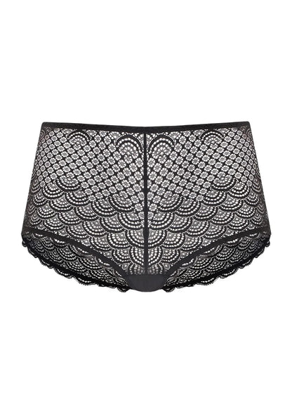 Mermaid Scales High Waist Lace Boyshort Panty
