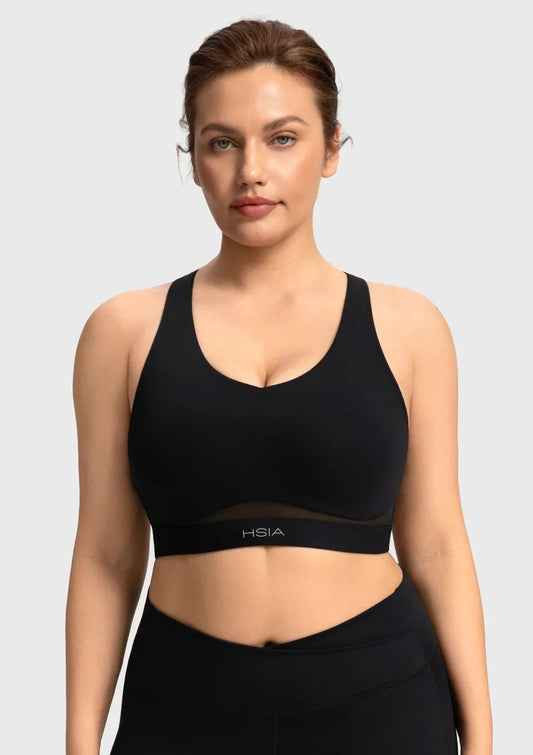 Aura V-Neck Racerback Sports Bra