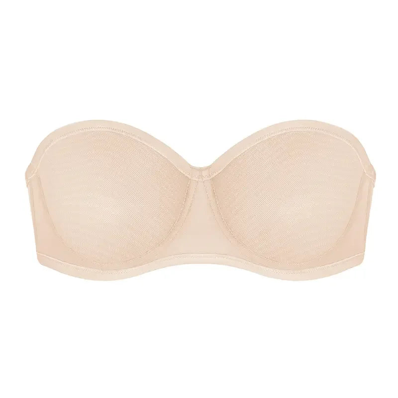 Leopard Unlined Strapless Minimizer Bra