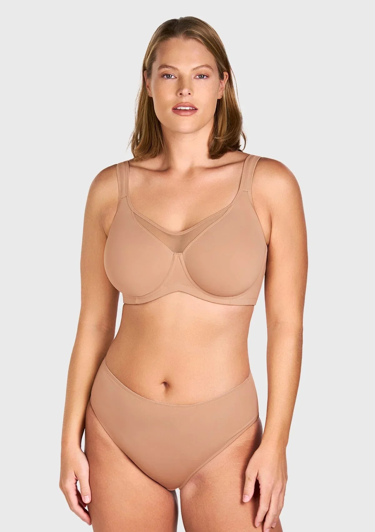 CoolComfort Smoothing Full Coverage Unlined Underwire Minimizer Bra
