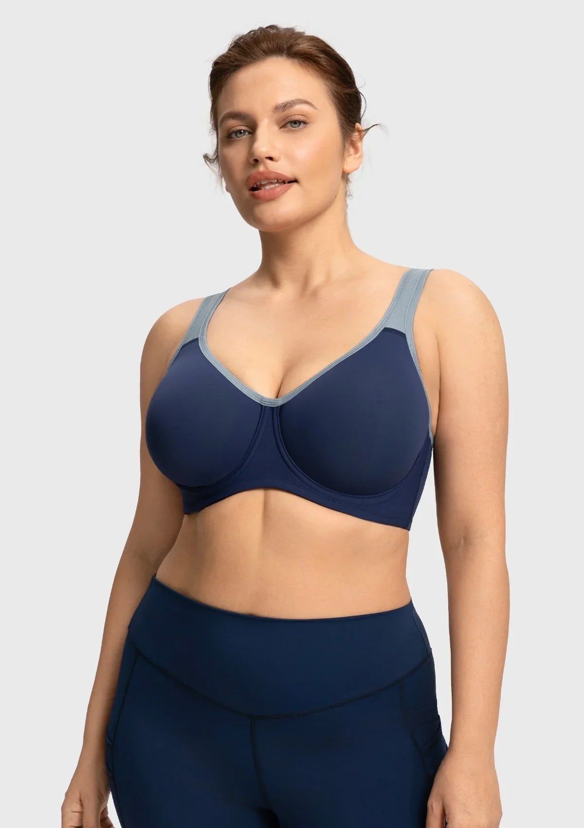 ComfyArc Unlined Outside Underwire Racerback Sports Bra