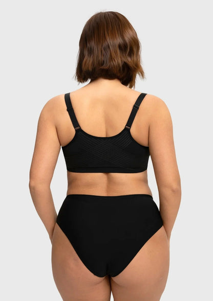 HSIA Anemone Unlined Plus Size Front Closure 3/4 Cup Underwire Back Support Bra Lace Trim for Sculpted Lift Womenswear