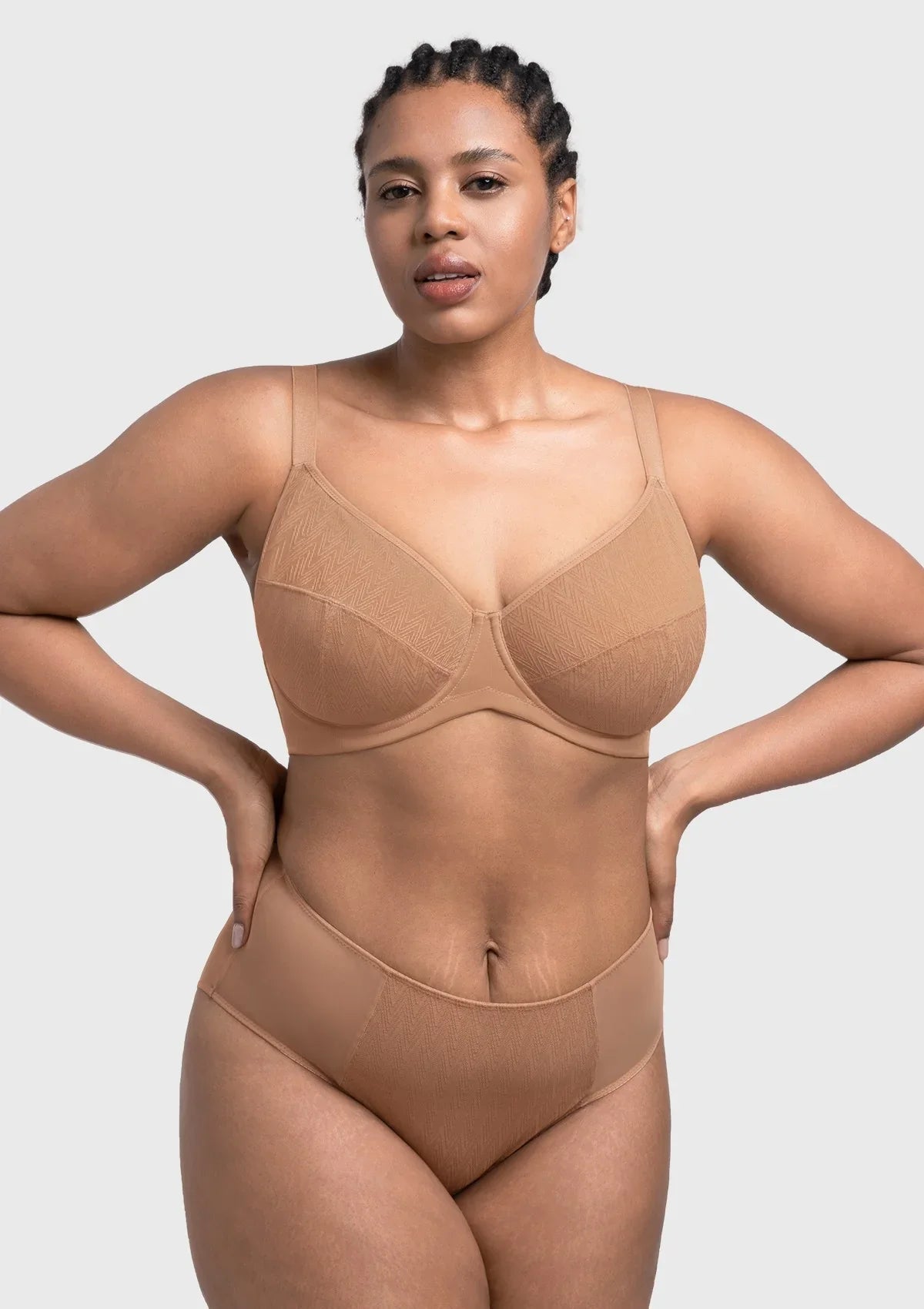HSIA Willa Wave Plus Size Breathable Mesh Unlined Non-padded Full Coverage Underwire Bra