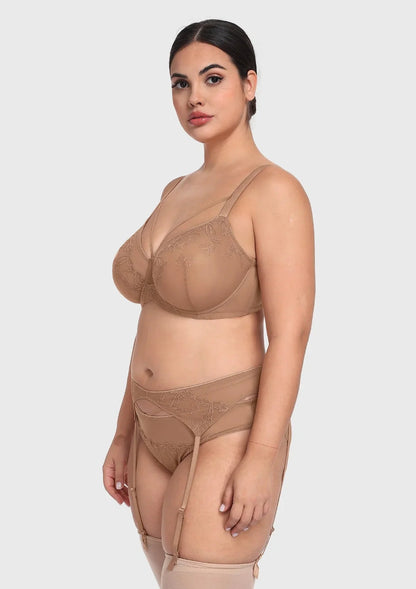 HSIA Renna Holiday Edit Embroidery Red Underwire Bra