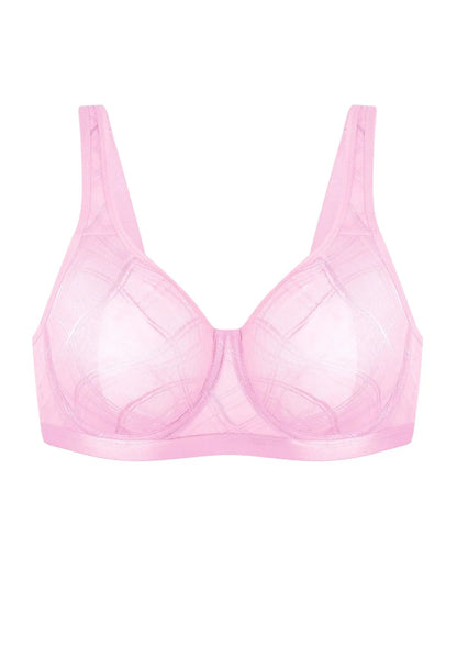 HSIA Skylark Breathable Lightweight Supportive Jacquard Mesh Wide Strap 3/4 Cup Comfort Bra