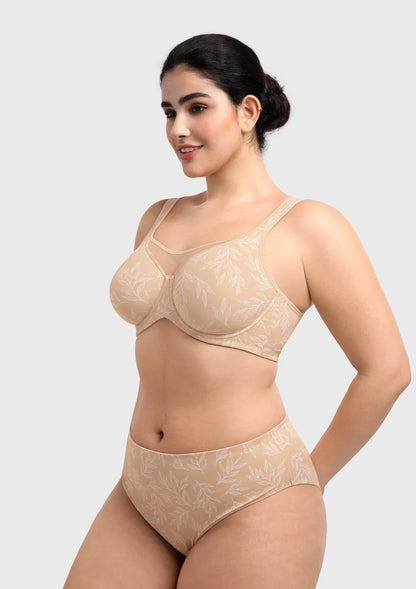 CoolComfort Smoothing Full Coverage Unlined Underwire Minimizer Bra