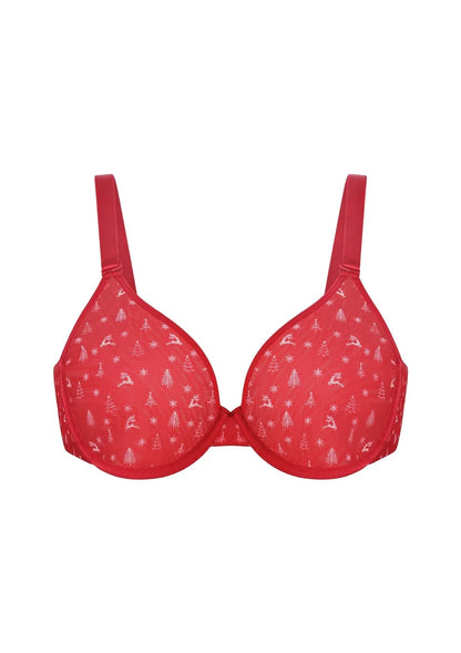 HSIA Christmas Holiday Edit Unlined Plus Size Non-padded Underwire Adjustable Straps Full Coverage Bra