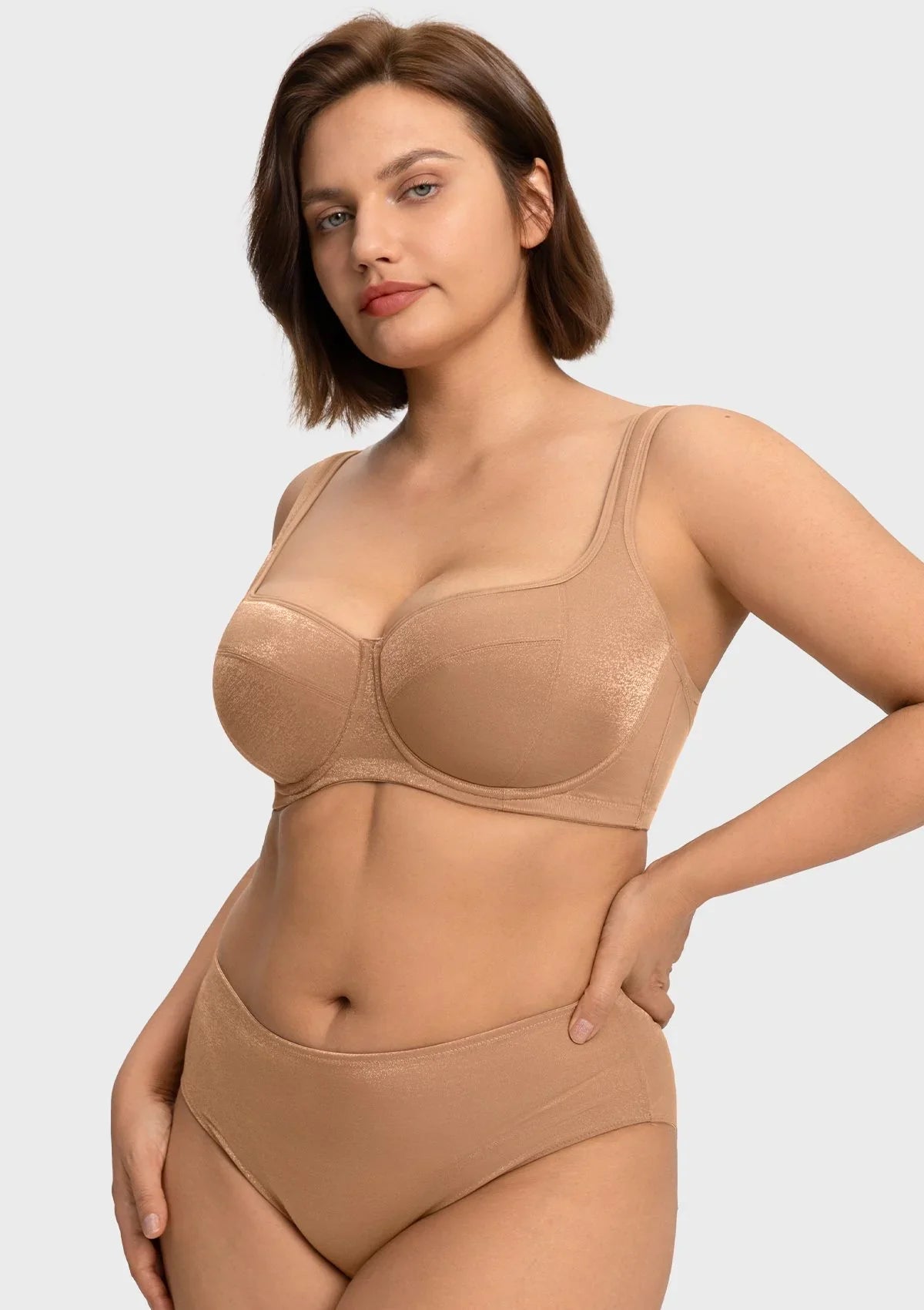 Starry Night Lightly Lined Lightly Padded Plus Size Balconette Bra