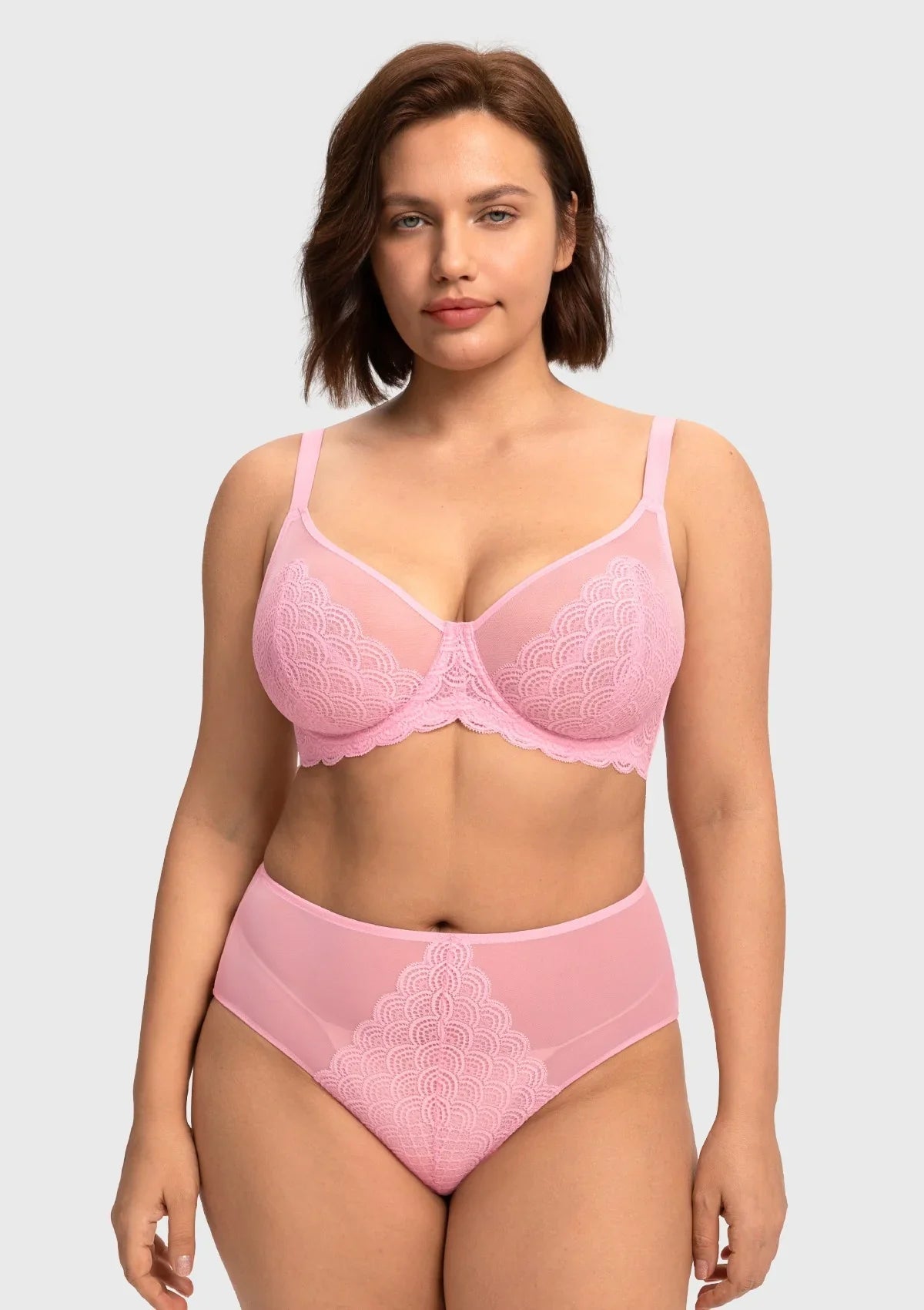 Mermaid Scales Lace Unlined Bra
