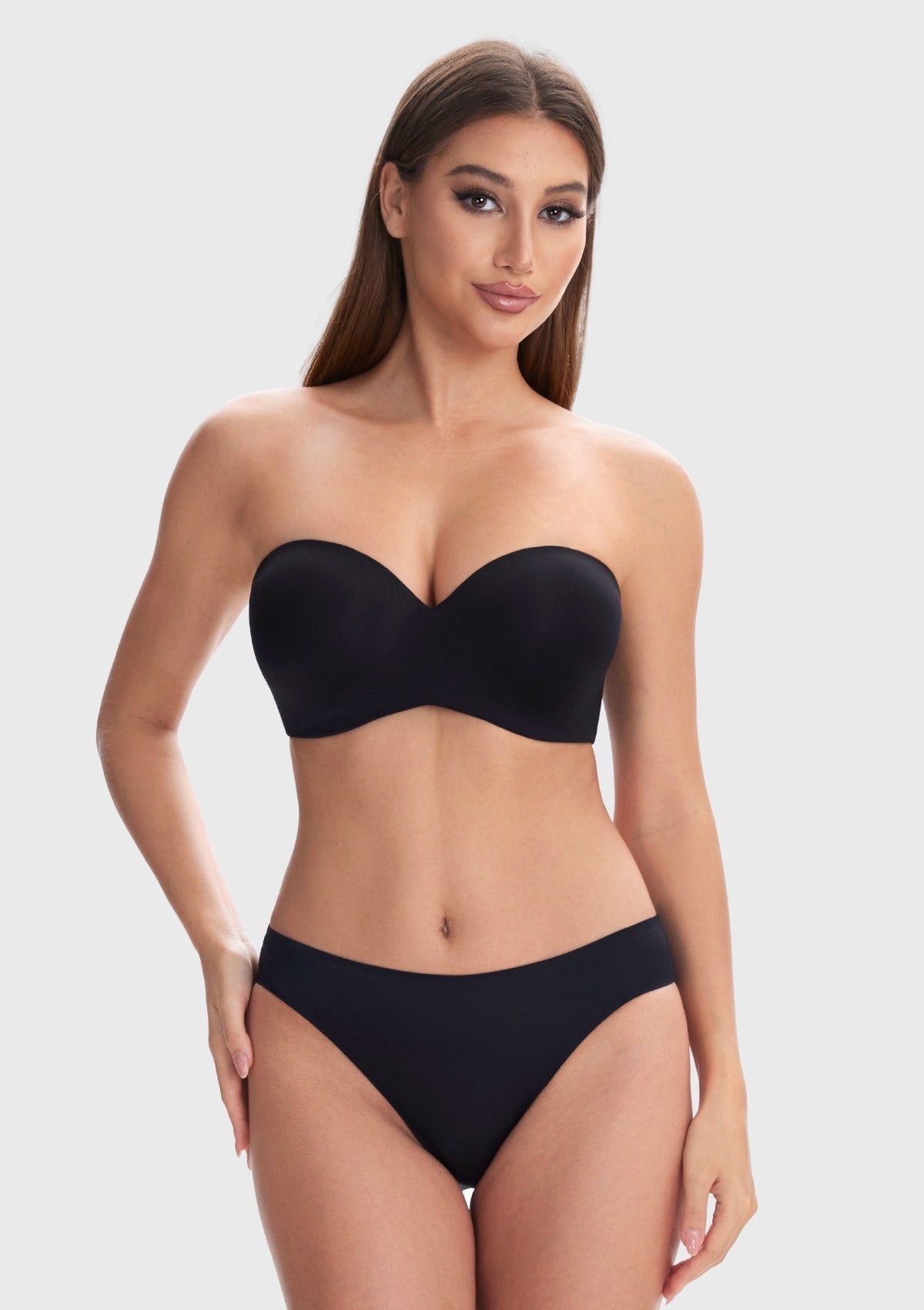 Breya Silicone-Free Seamless Push Up Strapless Bra