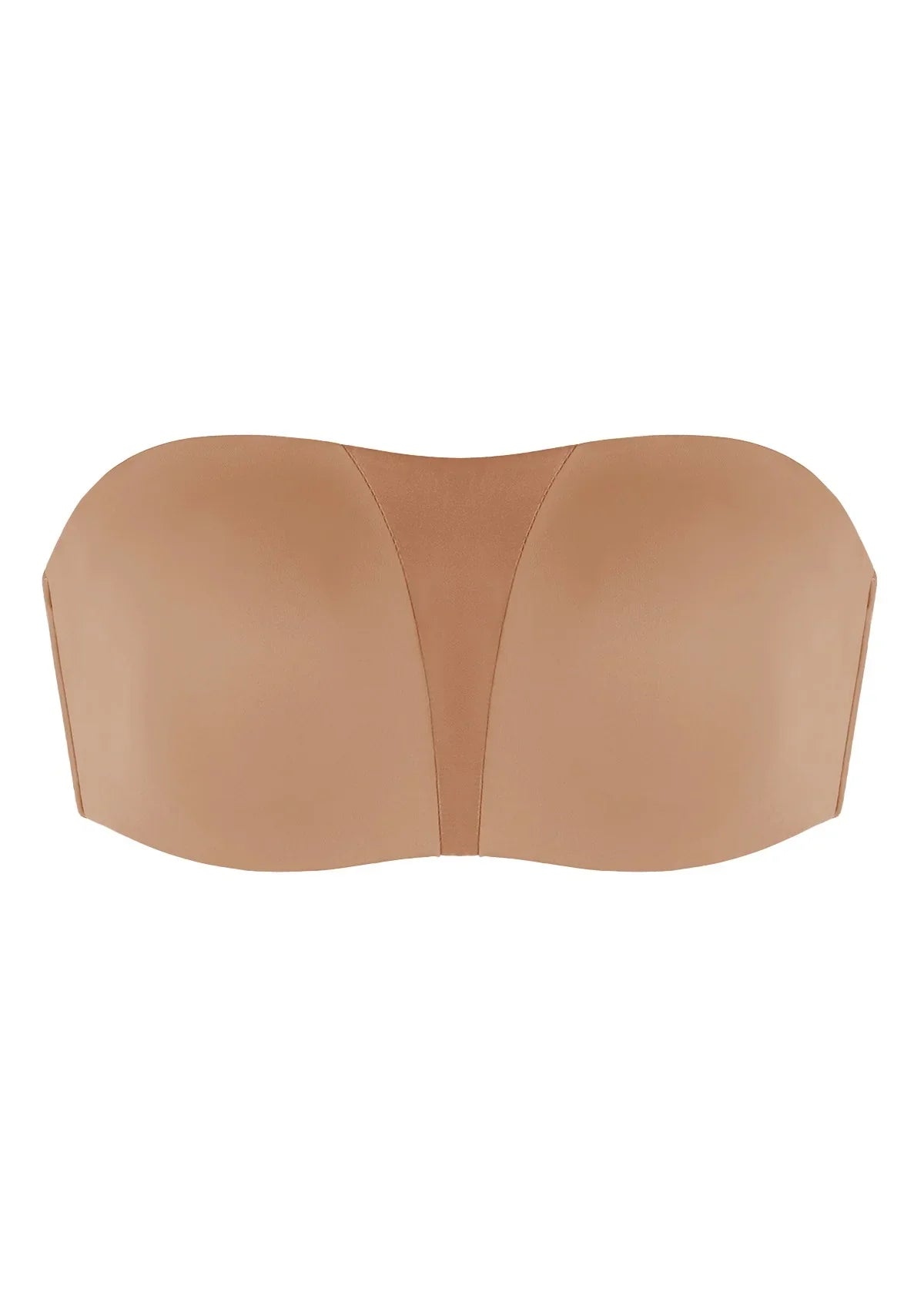 Fiery Unlined Seamless Comfort Underwire Plus Size Bandeau Strapless Coffee Bra
