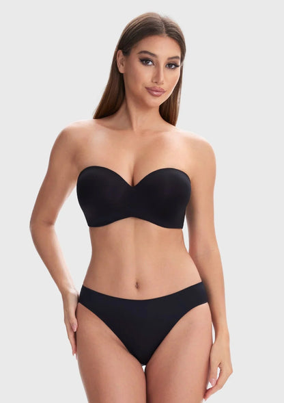 Breya Silicone-Free Seamless Push Up Strapless Bra