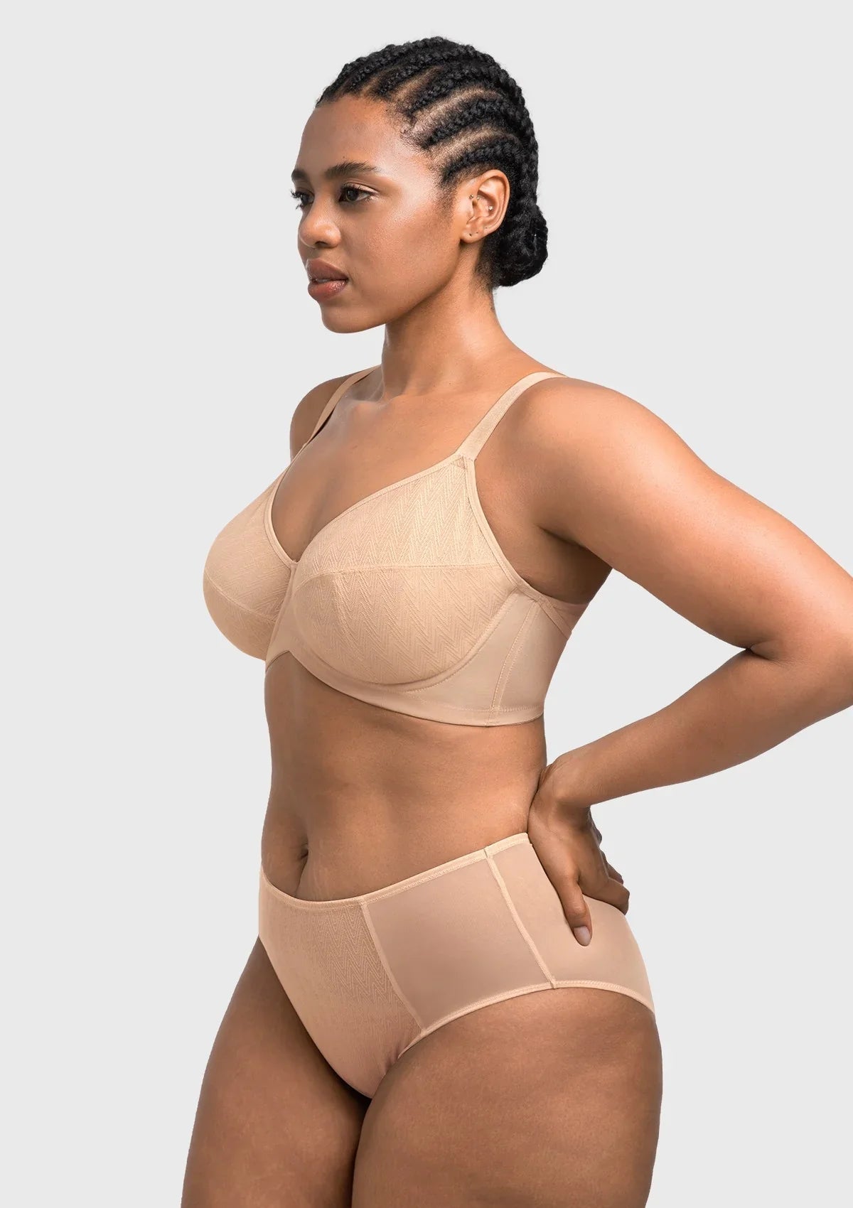 HSIA Willa Wave Plus Size Breathable Mesh Unlined Non-padded Full Coverage Underwire Bra