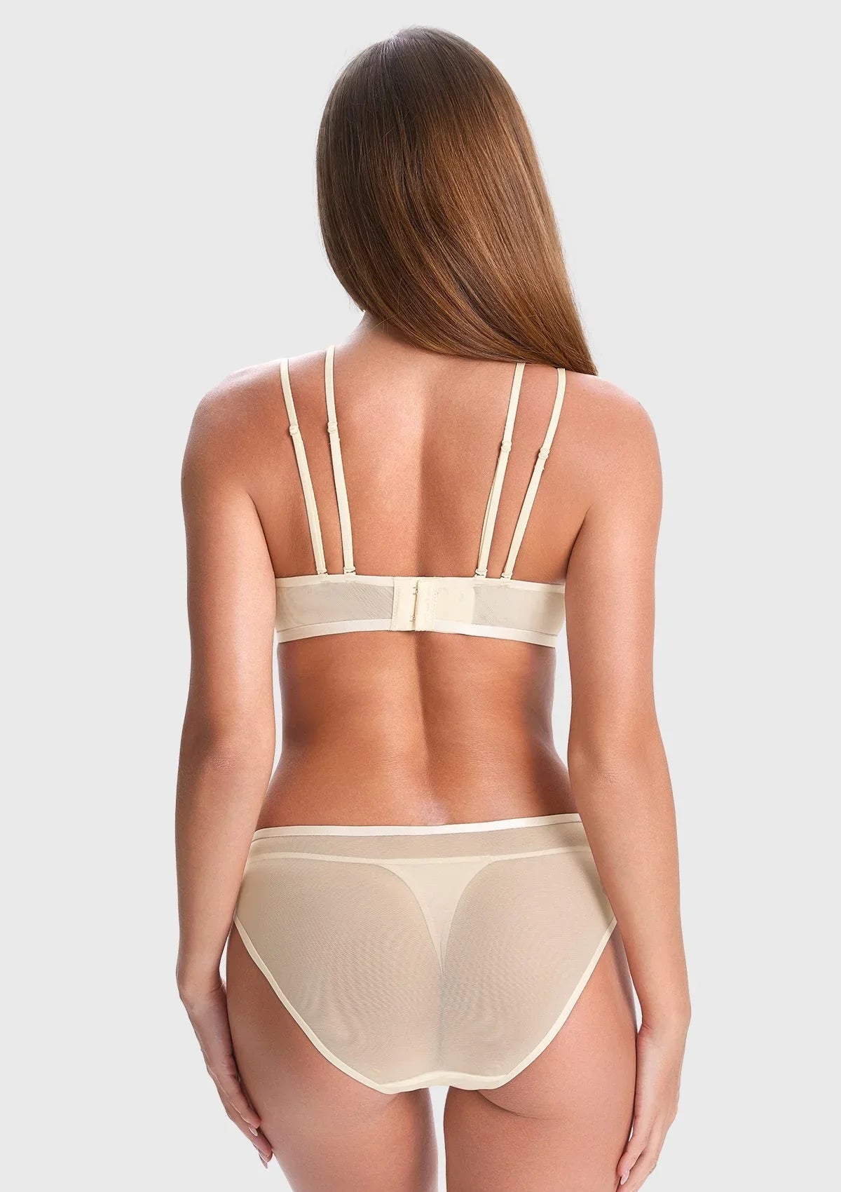 Lyra Sheer Mesh Multi-Way Unlined Balconette Bra