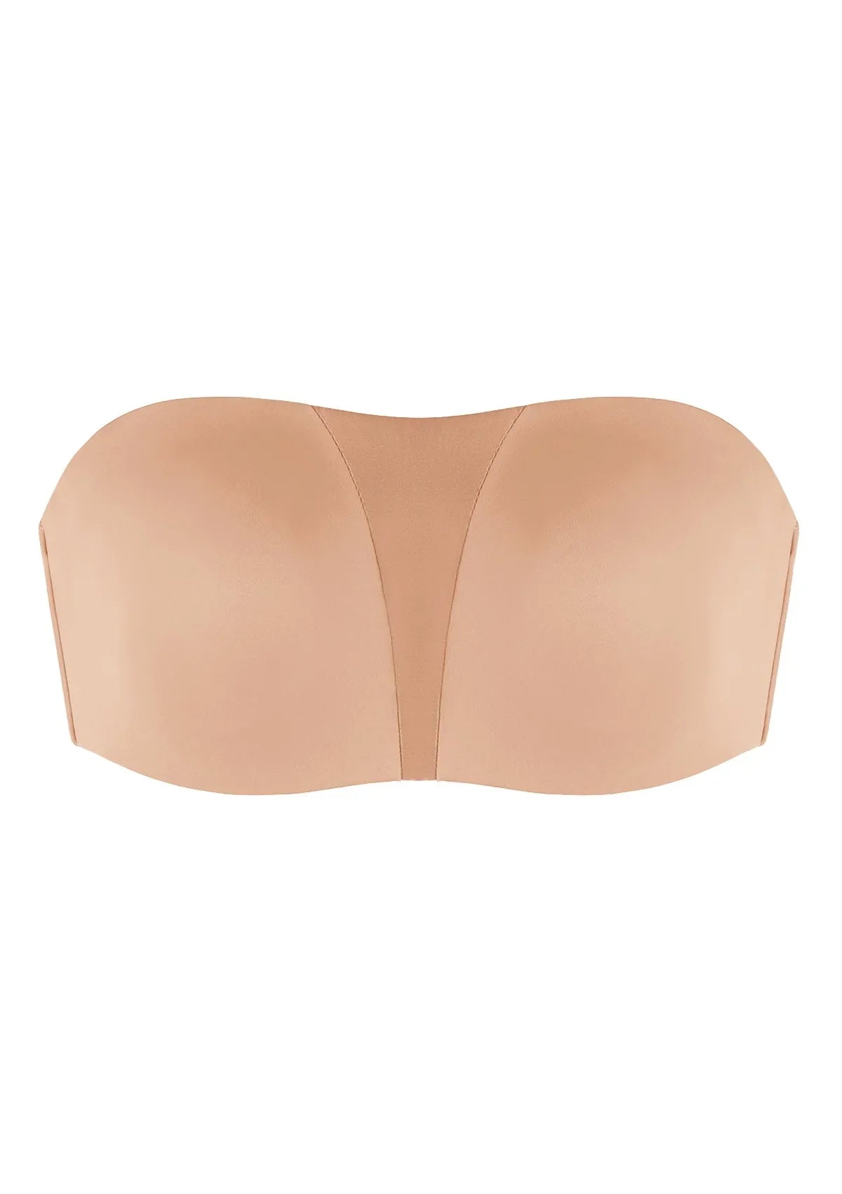Fiery Unlined Seamless Comfort Underwire Plus Size Bandeau Strapless Coffee Bra
