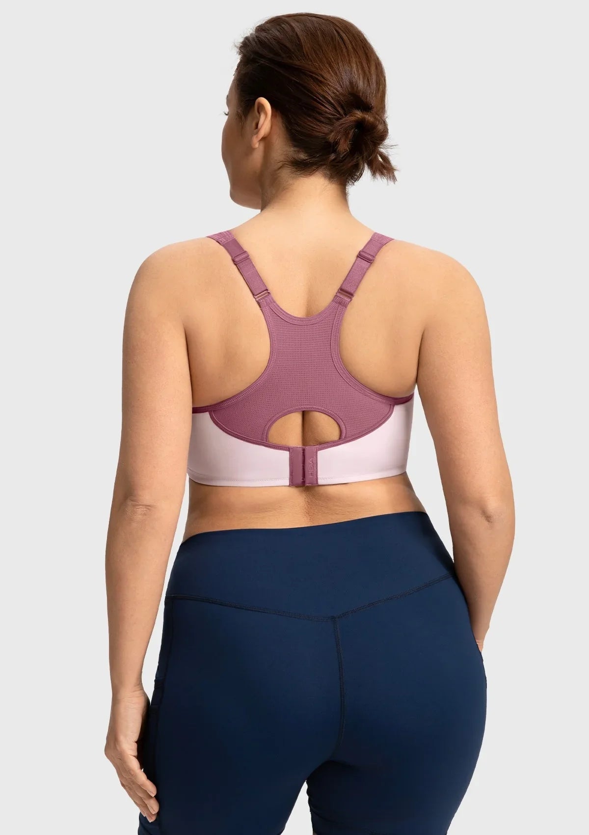 ComfyArc Unlined Outside Underwire Racerback Sports Bra
