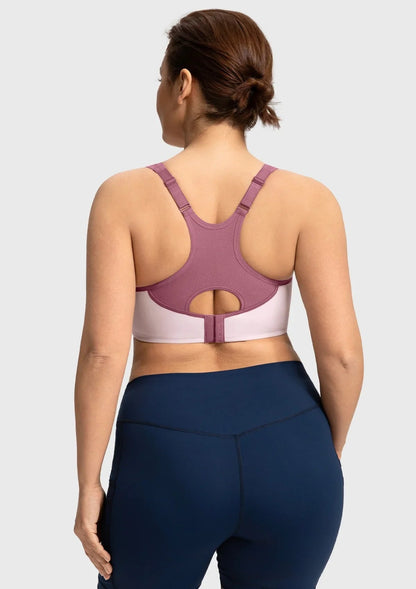 ComfyArc Unlined Outside Underwire Racerback Sports Bra