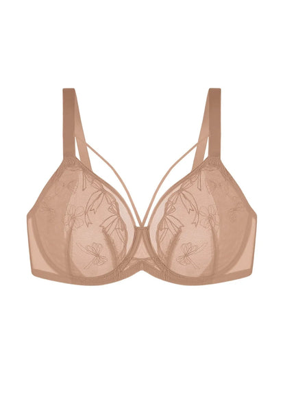 HSIA Renna Holiday Edit Embroidery Red Underwire Bra