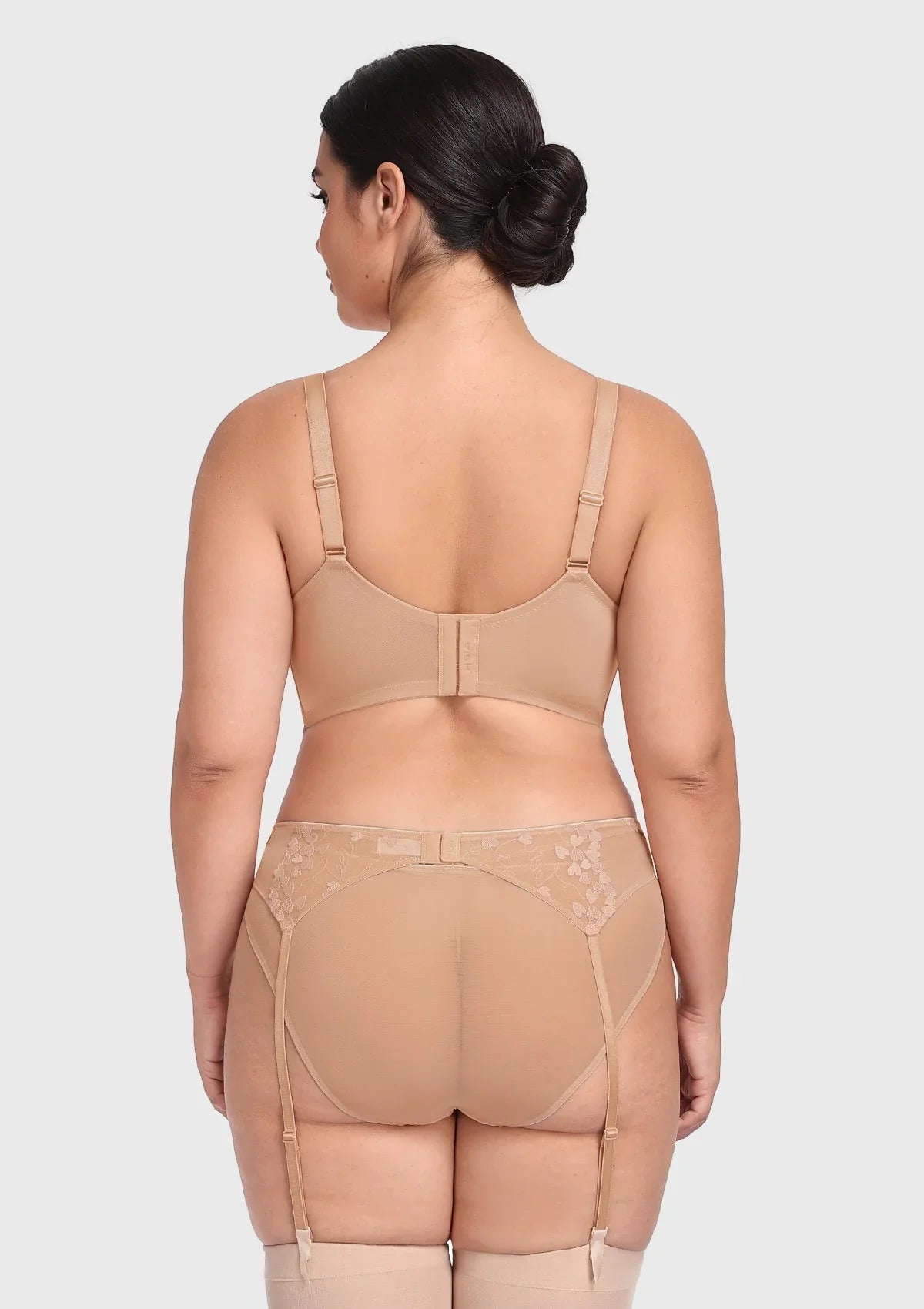 HSIA Renna Holiday Embroidered Pink Mesh Thong Underwear