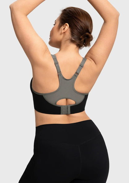 ComfyArc Unlined Outside Underwire Racerback Sports Bra