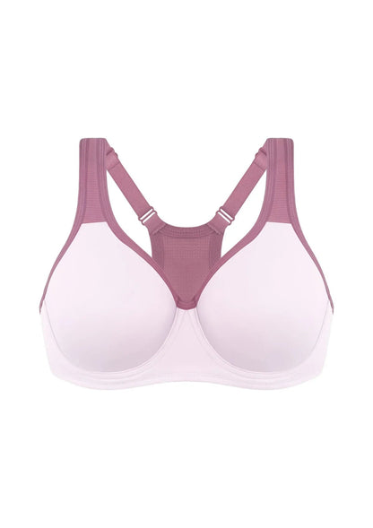 ComfyArc Unlined Outside Underwire Racerback Sports Bra