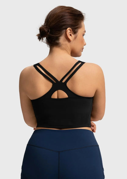 HSIA AirBalance Wirefree Lightly Padded Medium Support Breathable Sports Bra